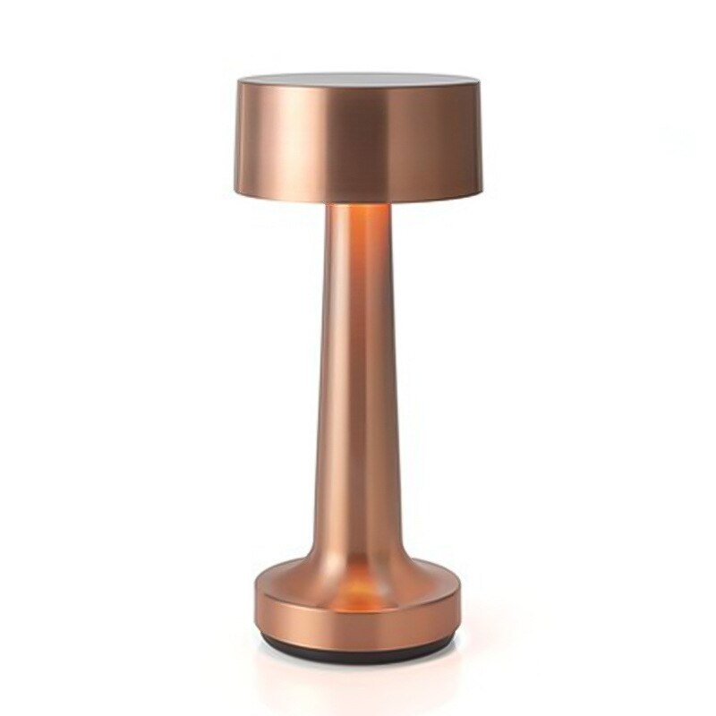 Retro Bar Tafellamp Koffie/Restaurant Sfeer Decor Licht Led Touch Sensor Draadloze Nachtlampje Usb Oog Beschermen Lezen lamp: 02 Bronze