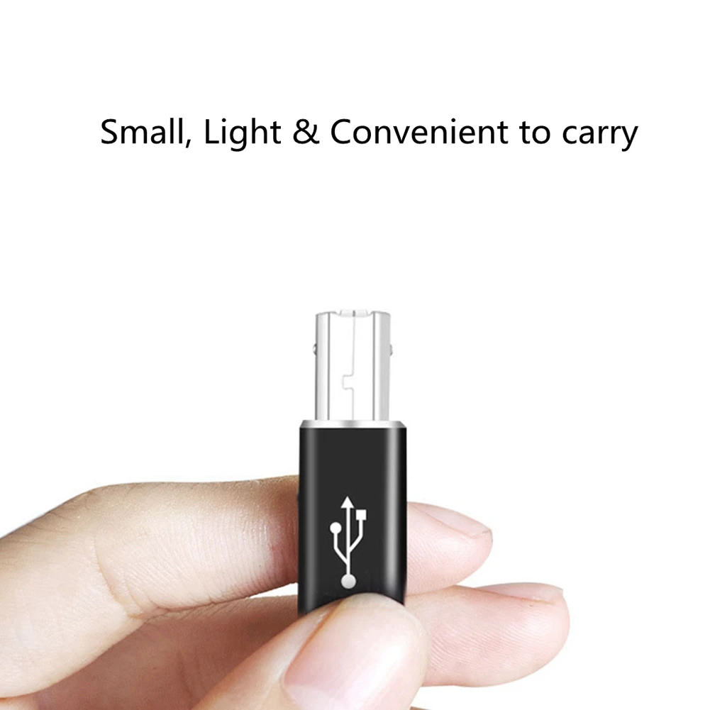 NNBILI Adapter USB B męski na USB typu C żeński do skanera Konwerter USB do drukarki Kontroler MIDI Klawiatura