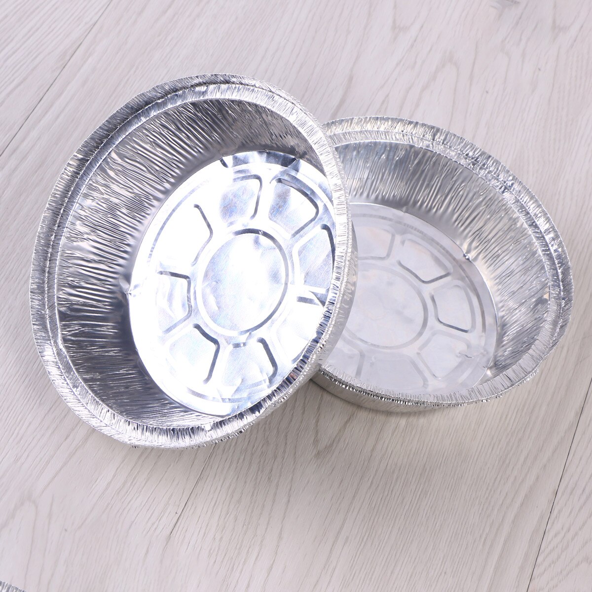 10 Pcs 6 Inch Ronde Vorm Wegwerp Duurzaam Aluminiumfolie Plaat Nemen Pannen Ideaal Voor Maaltijden Prep, taarten, Gebak, Vlees (Geen Deksels)