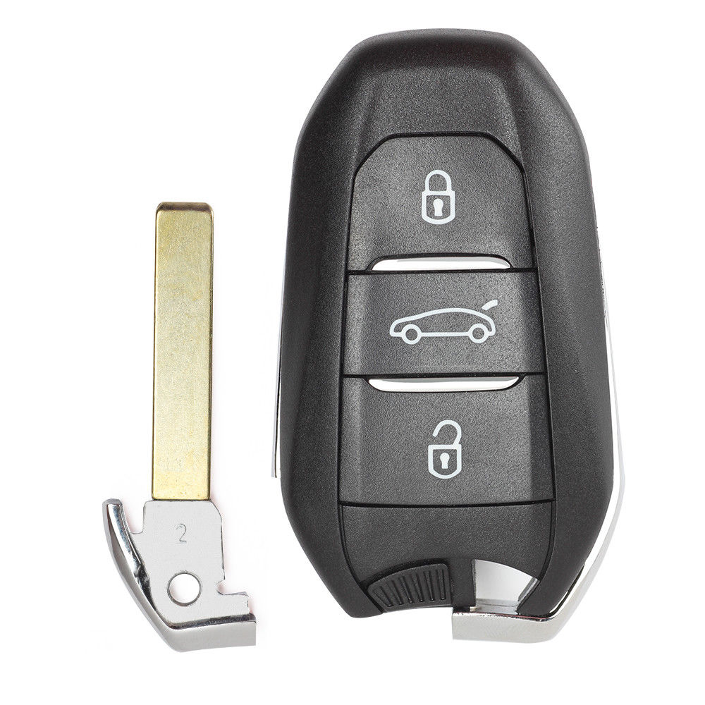 KEYECU Smart Remote Key 3 Button Fob 434MHz 4A Chip for Citroen C4L C-Quatre