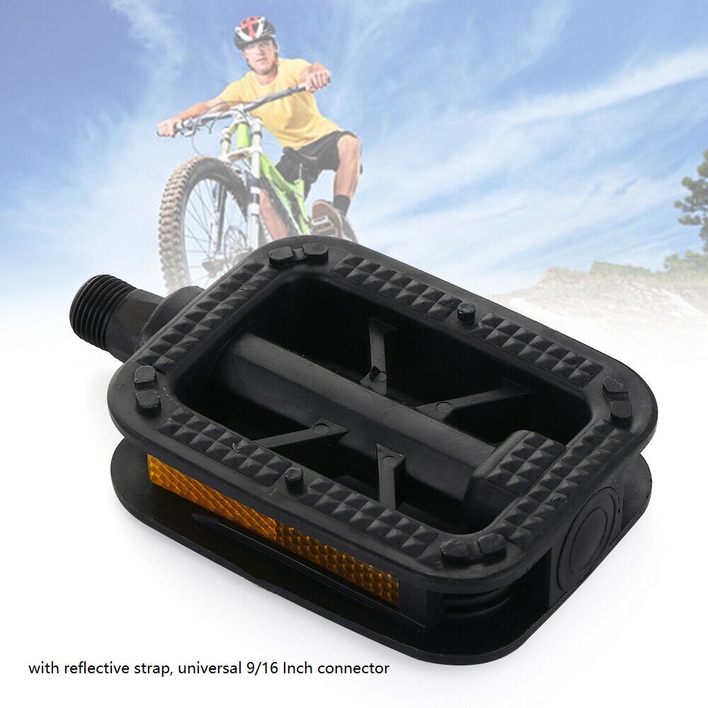 Pedales ultraligeros para bicicleta de montaña, con plataforma plana, 9/16 pulgadas, 1/2 pulgadas, rodamiento DU sellado