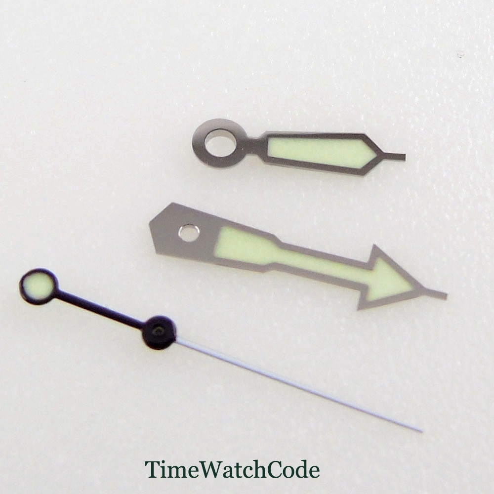 Groene Lichtgevende Fit Voor NH35A NH36A 7s26 4r35 7002 Beweging Horloge Handen Onderdelen Groen Horloge Pointers Onderdelen