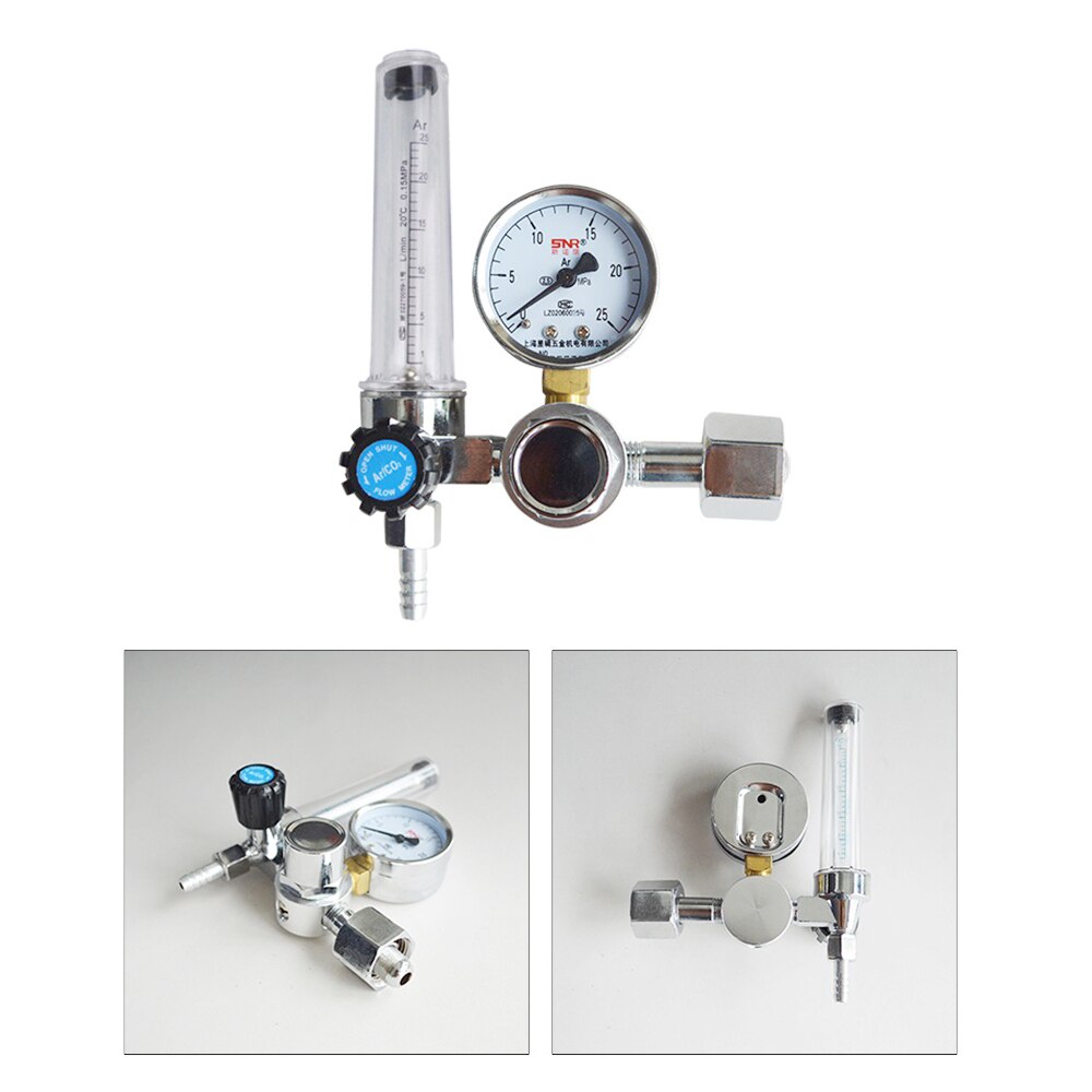 G5/8'' 0-25Mpa Argon Flow Meter Leakproof Gas Pressure Regulator Flowmeter Argon Pressure Regulating Valve Argon Regulator
