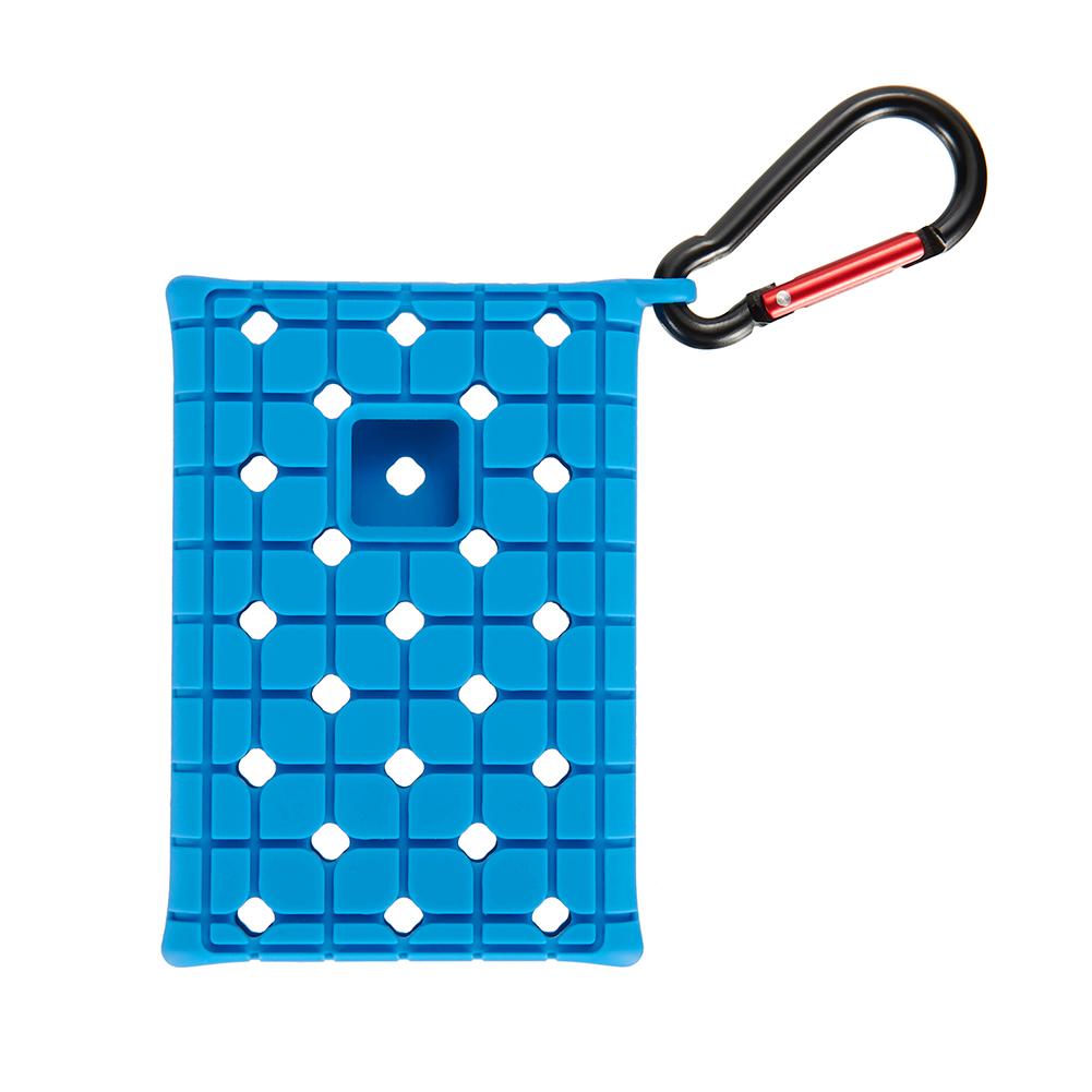 Hdd tasker tilfælde harddisk harddisk hdd silikone taske cover beskytter hud til samsung  t7 ssd hdd etui: Blå