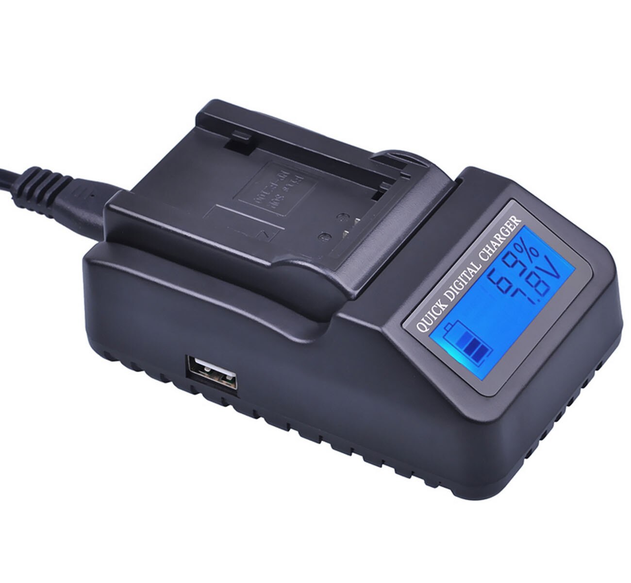 Battery Charger for Panasonic NV-DS30, NV-DS33, NV-DS35, NV-DS37, NV-DS38, NV-DS50, NV-DS55, NV-DS60, NV-DS65 Camcorder