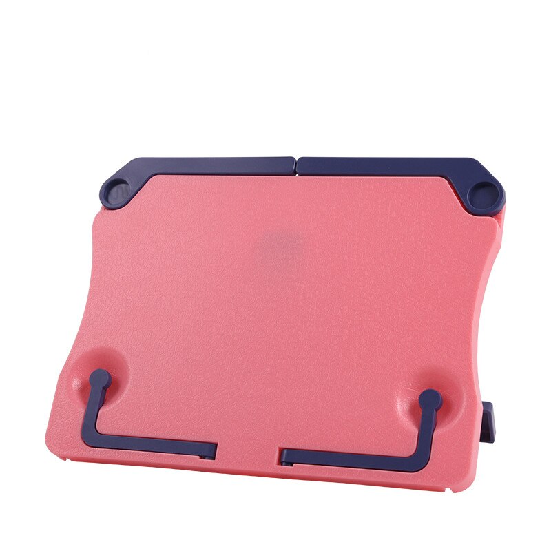 Portable Book Holder Shelf Reading Stand Books Document Recipe Shelf Folding Cookbook Tablet Holder Organizer Rest Rack: Red
