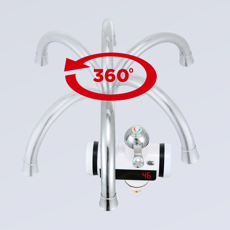 110V Electric Flow Water Heater 220V Tankless Water Faucet for Home Portable Instantaneous Water Heater Tap