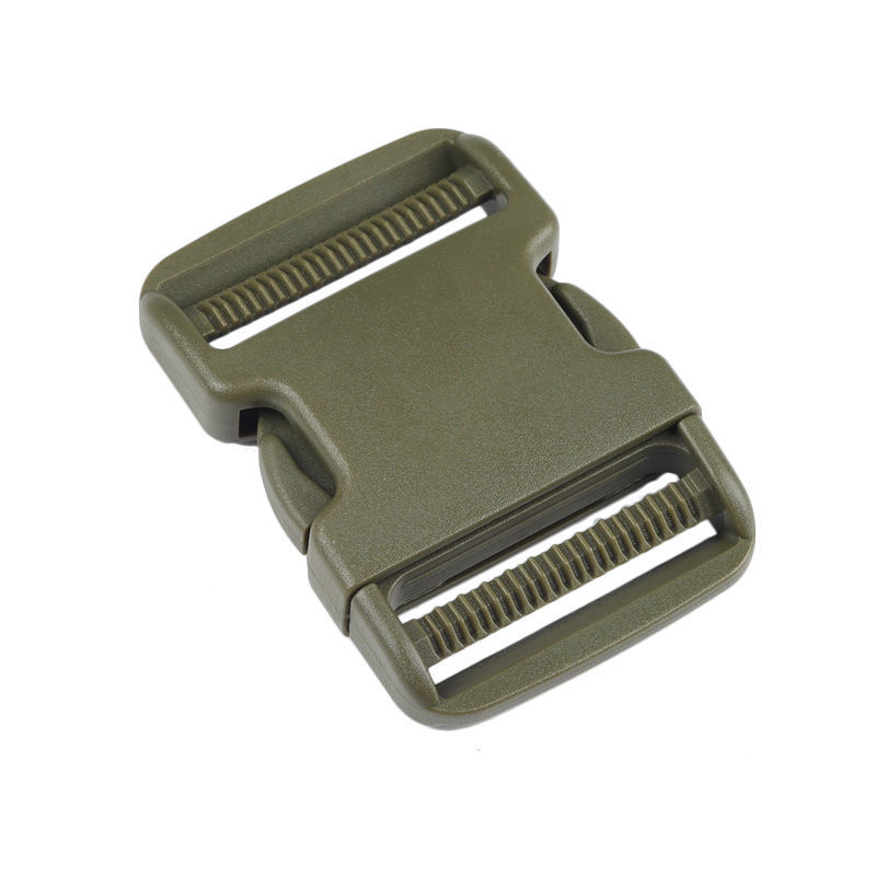 Plastic Buckle clip Double Dark Green Color Adjustable Side Release Buckles 2cm/2.5cm/3.8cm/5cm Quick Release Buckles 2pcs/bag