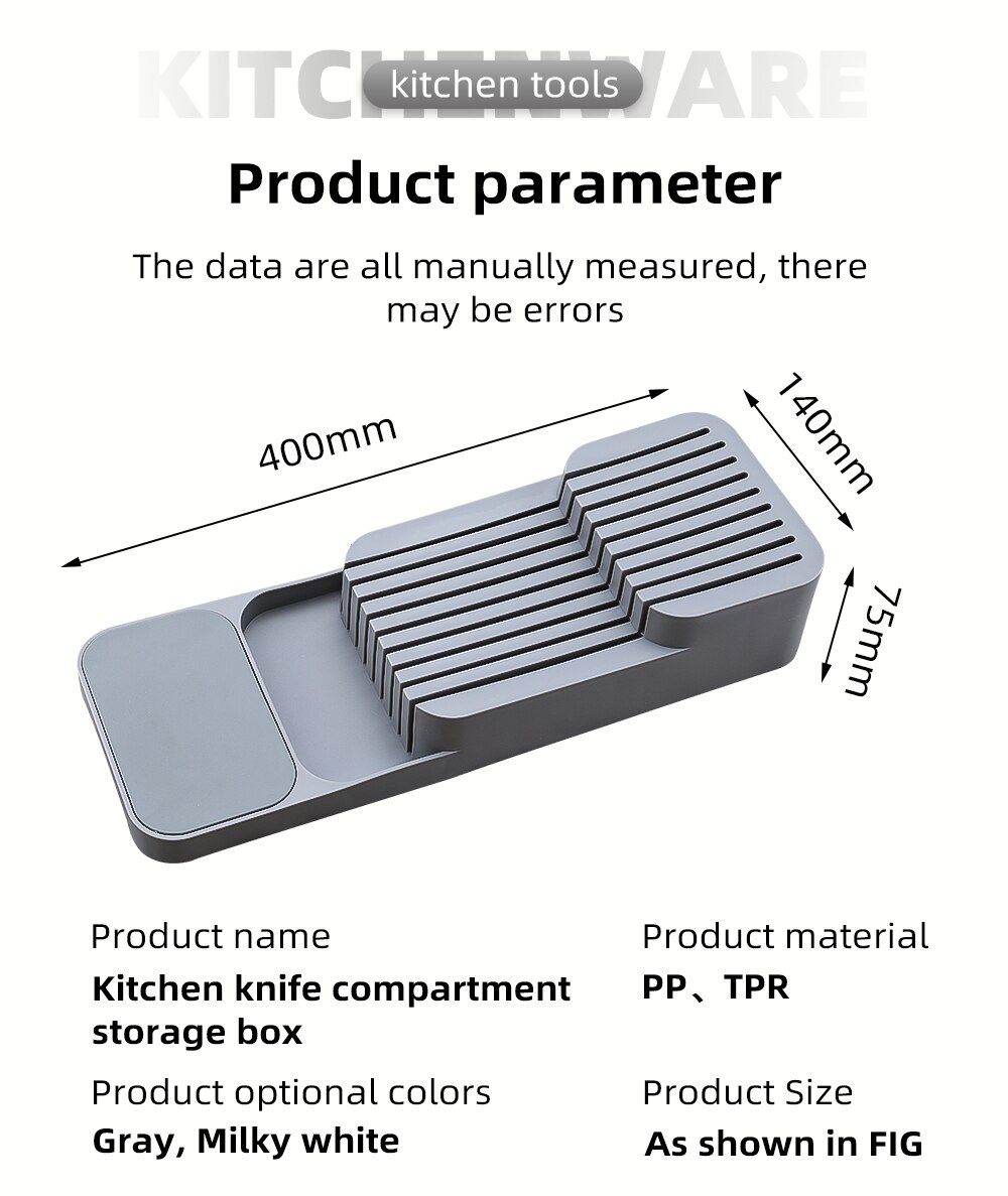 Qing Kitchen Chef Tool Knife Storage Organizer Tool Storage Block For Large And Small Cooking Knives Universal Knife Protector: C