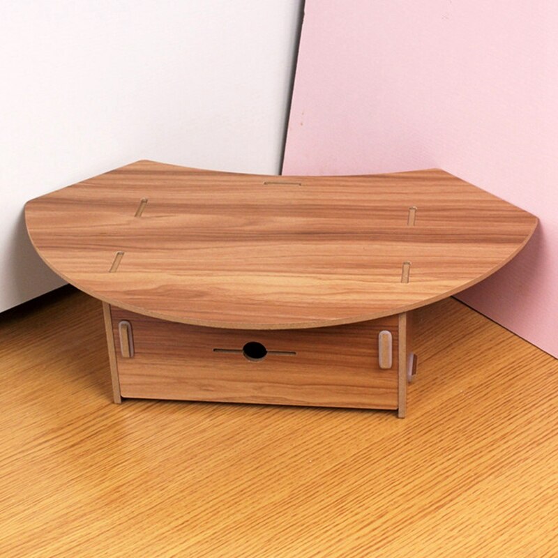 Computer Stand Office Desk Corner Storage Thicken MDF Monitor Height Increase Stand Wall Corner Practical Shelf