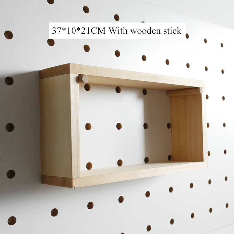 Multi-size Rack DIY Combination Solid Wood Wall-mounted Rack Storage Rack for Bathroom Bedroom Kitchen Storage Rack: Wooden frame