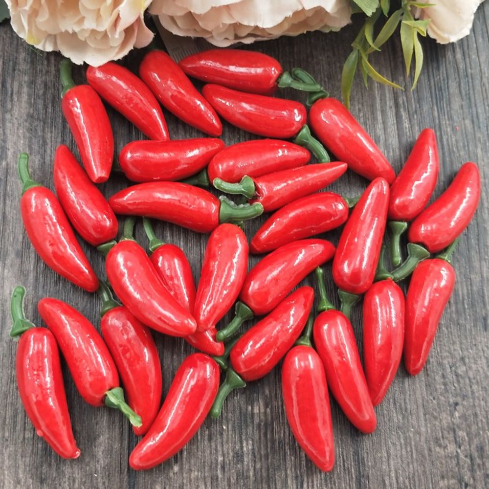 Simulation plastique artificielle de piment, 10 pièces, plantes de Corsage, fruits et légumes pour la décoration de la maison du nouvel an