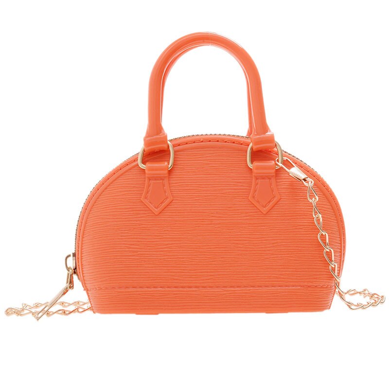 Mini Jelly Tas Vrouwen Handtas Zomer Shell Tas Messenger Draagbare Portemonnee Vrouwelijke Tas Portemonnees En Handtassen Lipstick Zak sac: Oranje