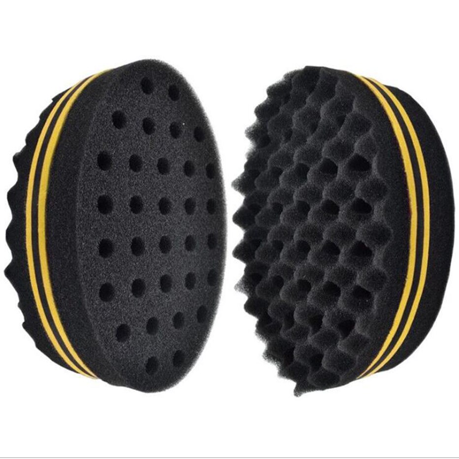 Esponja mágica de fazer cabelo, esponja de dois lados em formato de esponja, trança, torção, estilização de cabelo homens