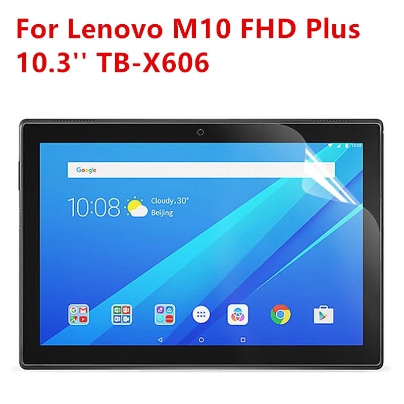 2Pcs Tablet Pet Film Screen Protector Cover for Lenovo TAB M10 Plus TB-X606X/TB-X606F10.3 Inch X505F Full Coverage Screen Film: Tab M10 Plus