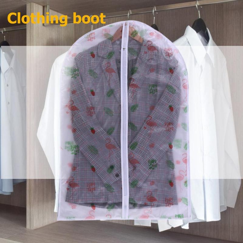 PEVA Kleidung Staub Abdeckung transparent Druck Wasserdicht Kleidungsstück Kleid Anzug Mantel Kleidung Abdeckung Hängen Tasche Kleiderschrank Lagerung Tasche