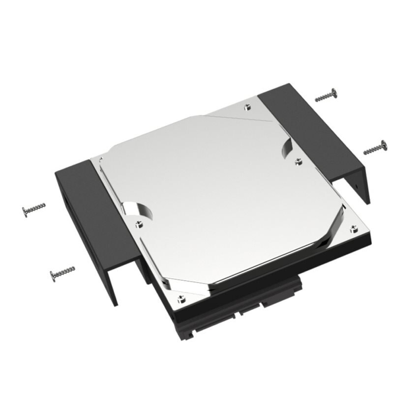 GLOTRENDS Aluminum 5.25 to 2.5/3.5 inch Bay Adapter Hard Drive Mounting Bracket Kits