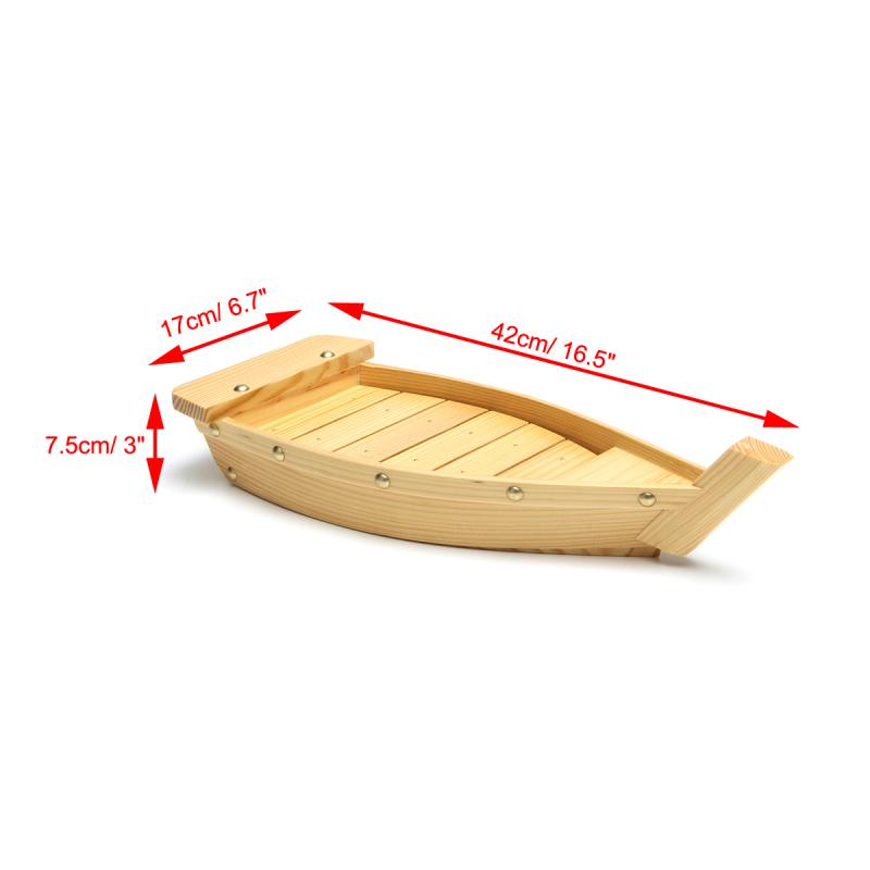 Bateau à Sushi de Cuisine japonaise, outils à Sushi en bois, fait à la main, Simple, Sashimi, assortiment de plats froids, vaisselle de Bar