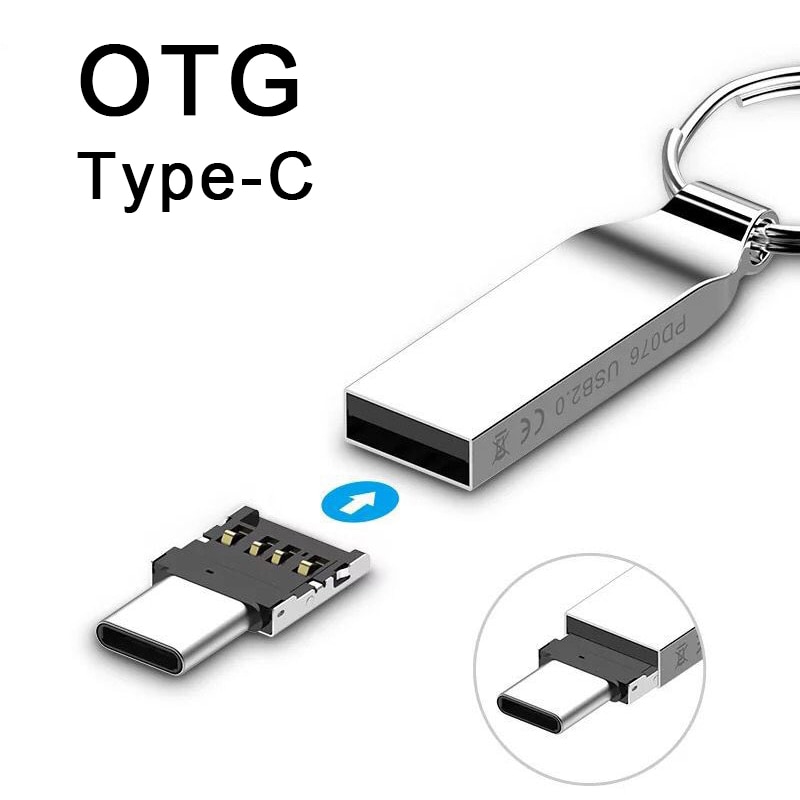 Mini Otg Micro Usb Type C Adapte Naar Usb Jack Converter Kleine Draagbare Connector Smartphone Splitter Brede Compatibiliteit Apparatuur