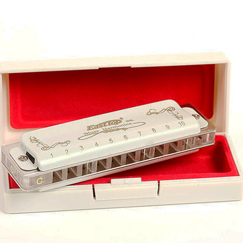 Blues Blues Ten Hole Harmonica Limited Edition 10 Hole Beginner 008K Upgraded Version