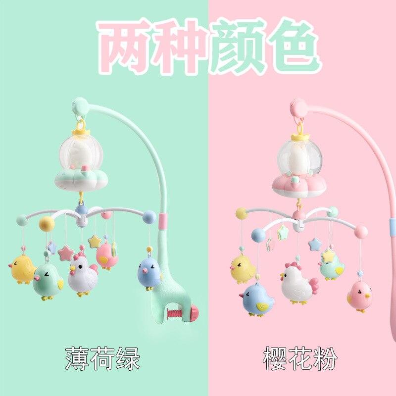 Baby rasseln Krippe Mobile mit Fernsteuerungs Musik Box Nacht Licht Drehen Neugeborenen beschwichtigen Schlaf Bett Spielzeug Infant Rassel Spielzeug