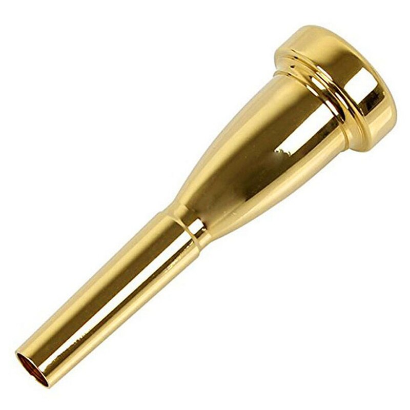 1 boquilla de trompeta 5C, boquilla de trompeta de Metal de tamaño 5C de color dorado de moscada para Yamaha o Bach Conn y King trompeta C