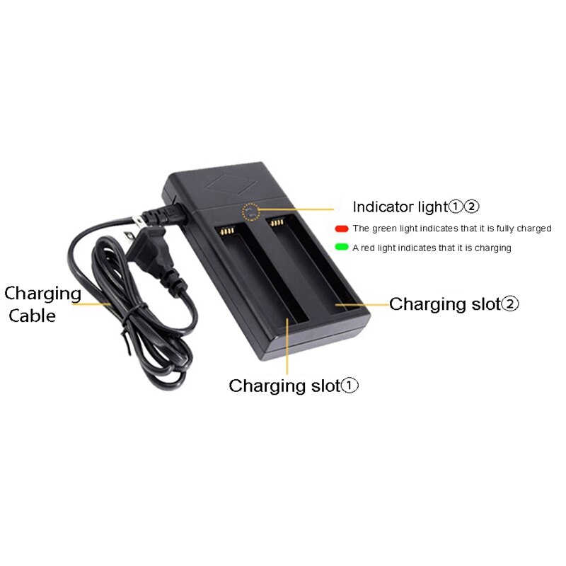 Kamera-akkuladegerät, intelligentes dual-ladegerät für dji osmo action-kameras, schnellladegerät