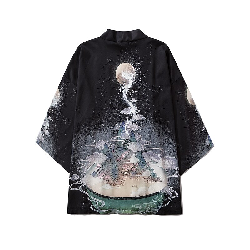 Yukata Haori Mannen Japanse Kimono Vest Mannen Samurai Kostuum Kleding Jas Heren Kimono Shirt Yukata Zomer Aziatische Kleding: Xl