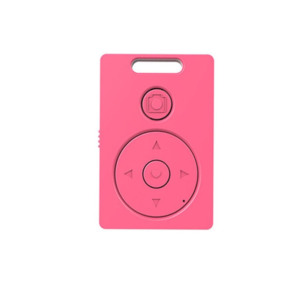 Universal Bluetooth Wireless Camera Remote Control Shutter Selfie Recording Multimedia Video Camera Release for iphone Android: Pink