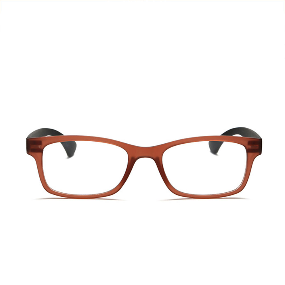 Gafas de aumento de lentes ligeros de visión de múltiples grados gafas de aumento Unisex para lupa de lectura de aguja: Marrón / 250 degree