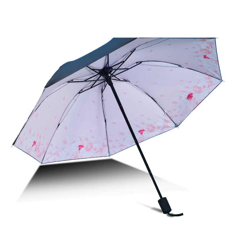 Fasion powłoka z tworzywa sztucznego deszcz słońce ABS guma antypoślizgowy uchwyt antypoślizgowy małe parasole deszcz kobiety wodoodporny parasol wygodne dziewczyny podróż: różowy