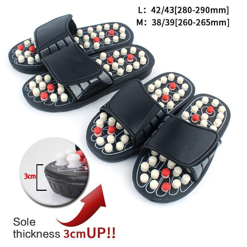 PRESSURE RELIEF FOOT MASSAGE SLIPPERS Reflexology Sandals Foot Care Tool Relief achy pain feet Relaxation for Parents