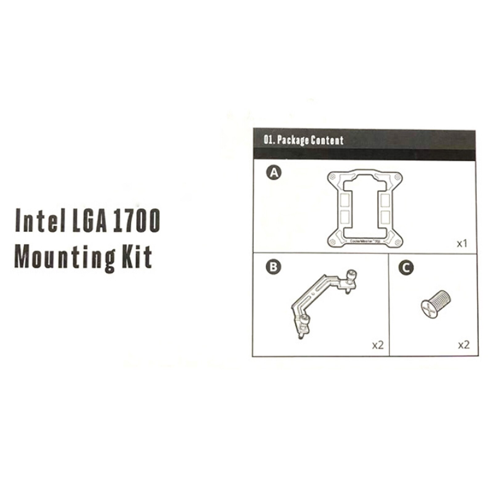 Cooler Master Bracket UPGRADE KIT Socket LGA1700 for All ML Liquid Cooler Series