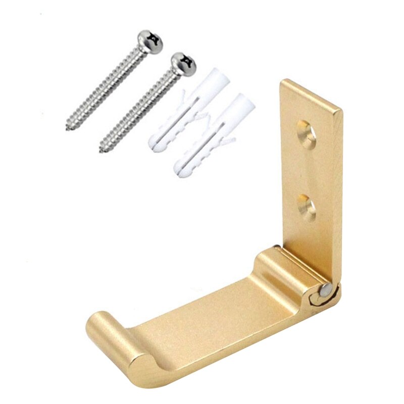 Haczyki na ubrania ciężki obowiązek składane haki ścienne haki na ręczniki oszczędność miejsca aluminiowy haczyk robić łazienki robić wieszania ubrań kapelusze N1HF: róża złoto