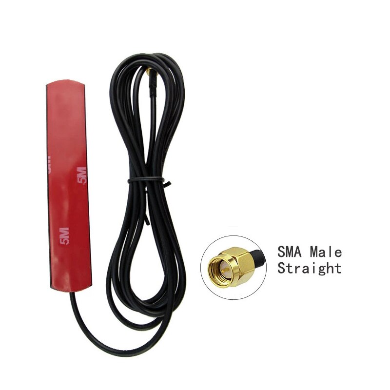 Universale WIFI Antenna 3G 4G LTE Patch Antenna 700-2700MHz 3dbi TS9 CRC9 SMA Male Connector Router Extension Cable Antenna: SMA-M-5 Meters