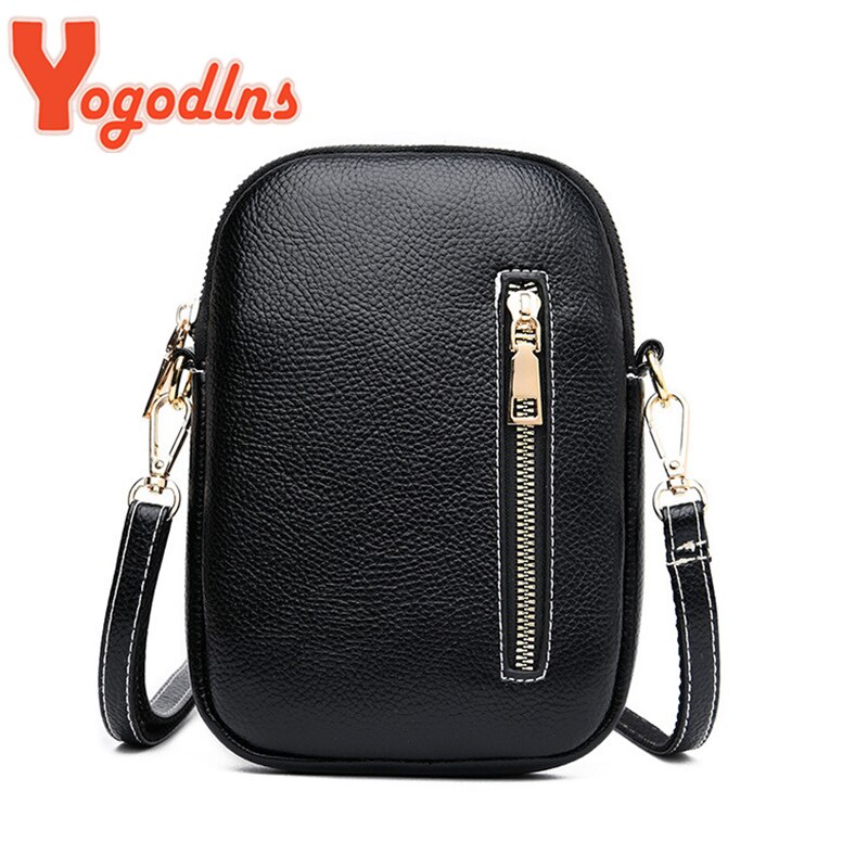 Yogodlns Vintage PU Leather Shoulder Bag Women Mini Crossbody Bag Shopping Messenger Bag Mobile Phone Purse Lady Handbag Bolso