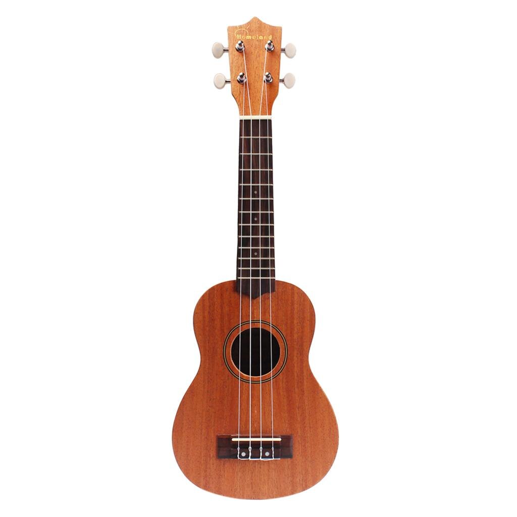 21 Inch Ukulele Mini Uke 15 Frets 4string Hawaiian Guitar Musical Instrument Brown