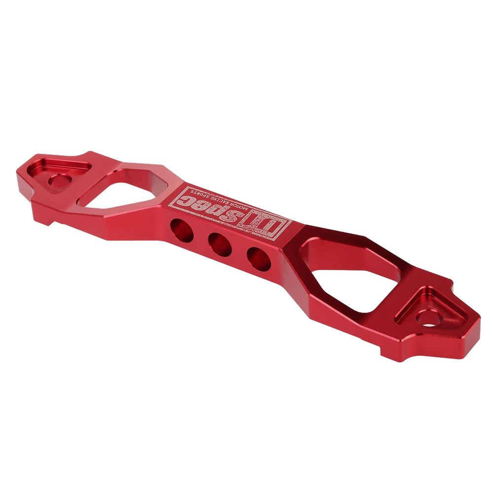 Universal Car Battery Tie Down Brace Fasten Fix Bracket Holder Clamp Red Aluminum Alloy Refitting Accessories