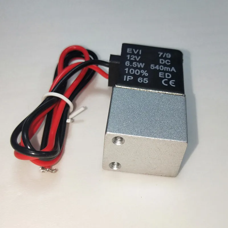 Dc 12V 24V solenoid valve 1/4"1/8"2 normally closed straight acting pneumatic valve