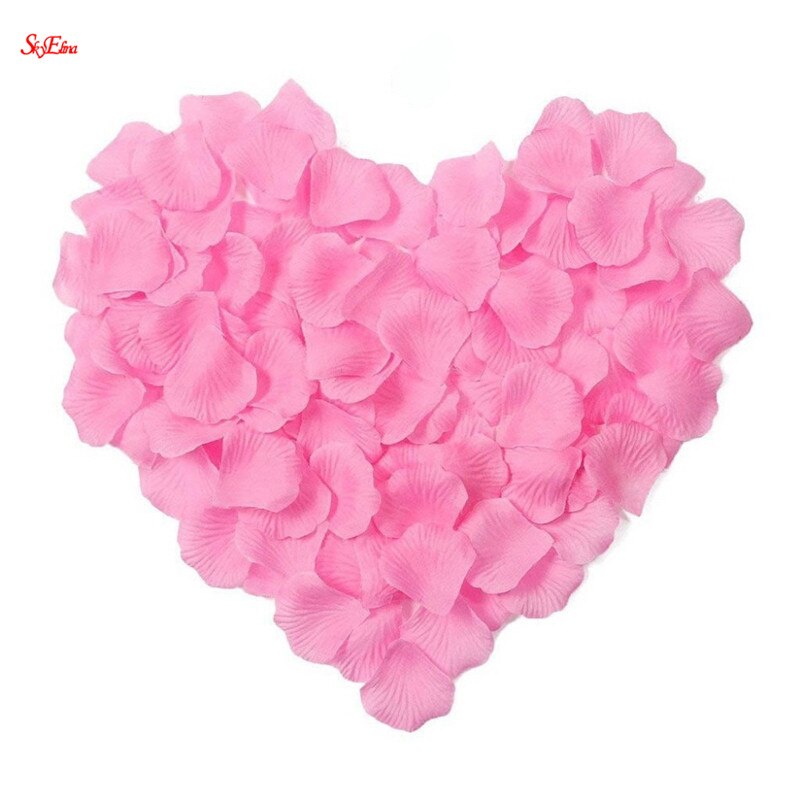 20000pcs / lot 4.5*4.5cm silk rose petals for Wedding Decoration, Romantic Artificial Rose Petals Wedding Flower Rose Flower 7Z