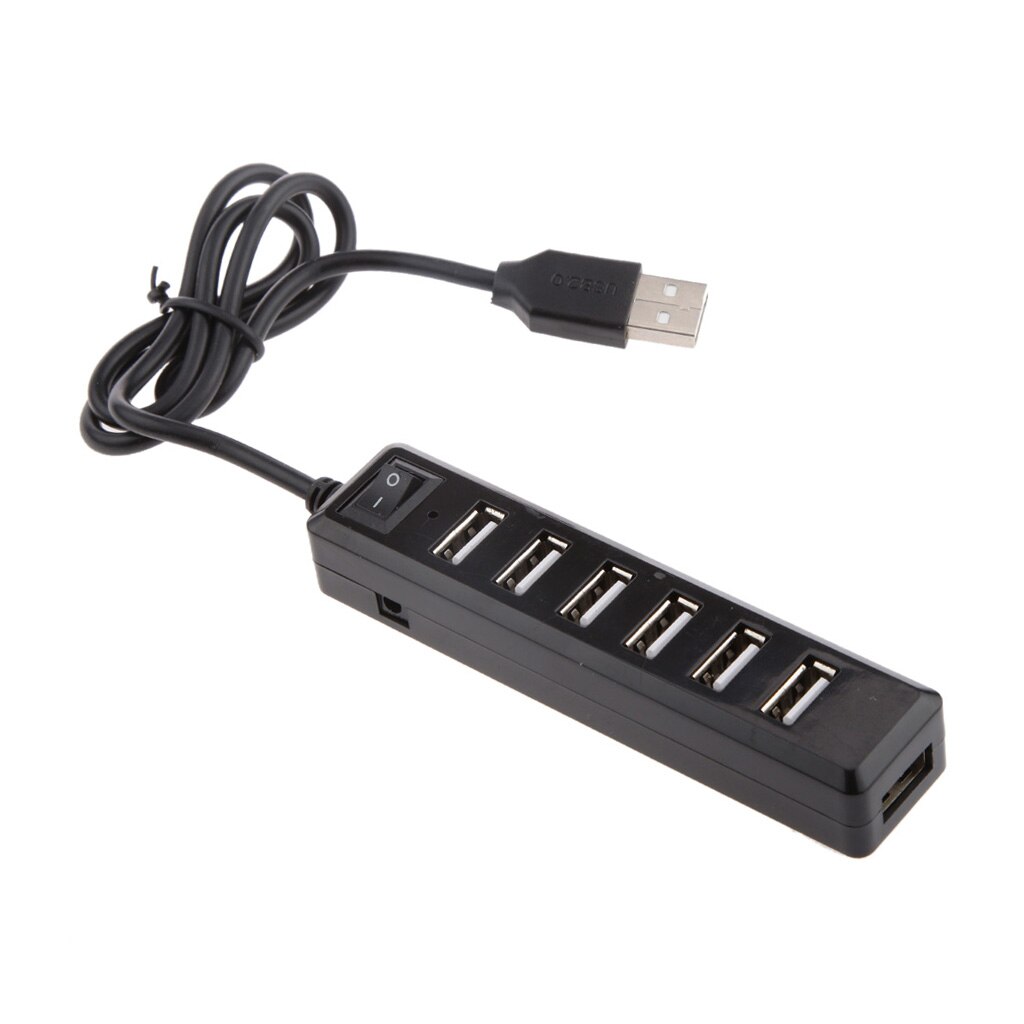 High Speed 7 Port USB HUB 2,0 Multi Splitter Expansion PC Laptop Adapter