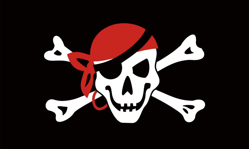 Drapeau de Pirate de Stede Bonnet | Drapeau de Pirate poisson, drapeau de Christopher Condent, pour décoration, 90*150cm: A
