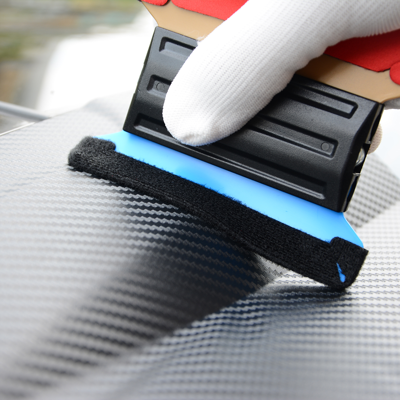 EHDIS Car Vinyl Film Wrap Magnetic Squeegee with 6pcs Scrapper Fabric Cloth Window Tint Tool Sticker Foil Tinting Accessories