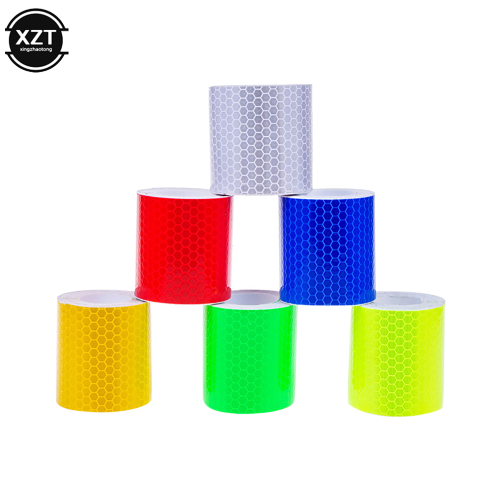 Cinta reflectante para coche, pegatina de advertencia de seguridad automática, cinta protectora, película de tira para camiones, pegatinas para motocicletas automáticas, 5CM, 3M