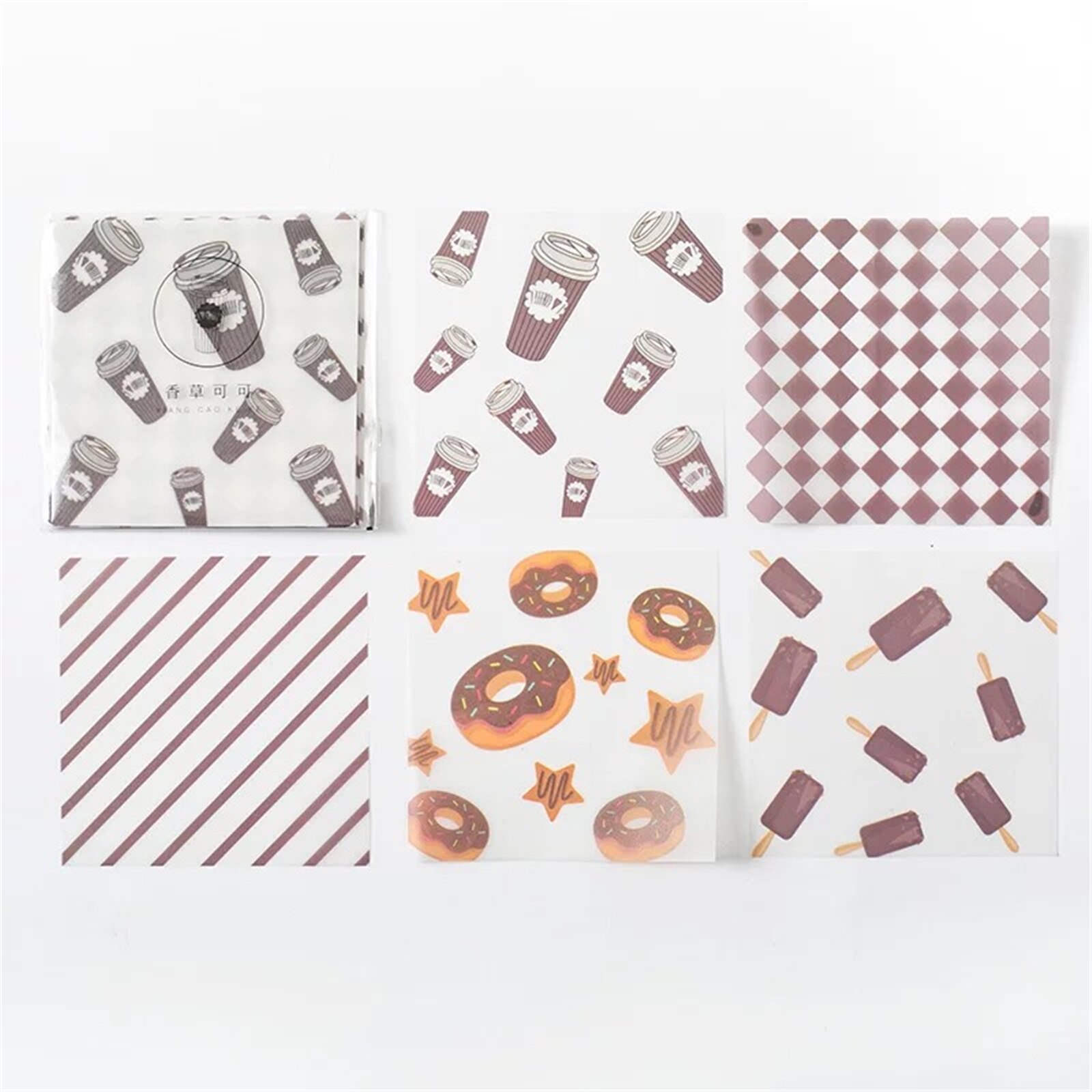 Sulfuric Acid Paper Translucent Memo Paper 30 Sheets/set Journal Scrapbooking Craft Paper Note Paper Decoration: 07