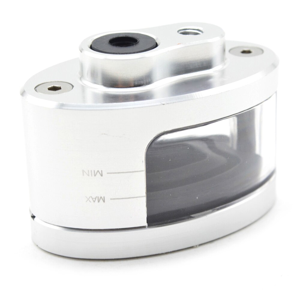 Accesorios para motocicletas tanque de cilindro de embrague delantero de Motor de copa de fluido de aceite para Ducati 848 Diavel Hypermotard 1100 696 Monster 1098: Plata