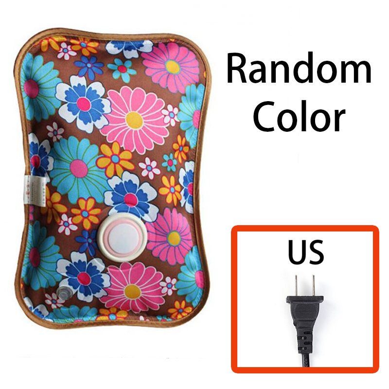 Borsa per acqua calda elettrica per navata riscaldatore elettrico Lhipping spina per bottiglia scaldamani invernale ricaricabile tensione standard usa/ue: US-casuale colore
