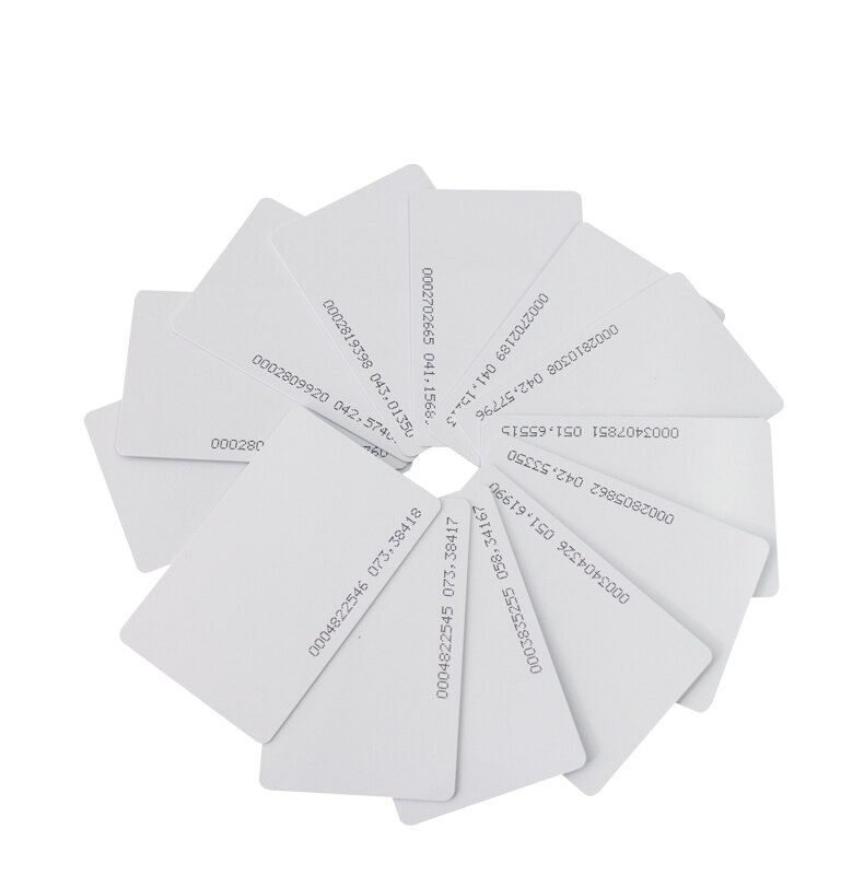 125Khz RFID Access Control System Device Machine Security RFID Proximity Entry Door Lock Access Control Keyboard: 20pcs id white card