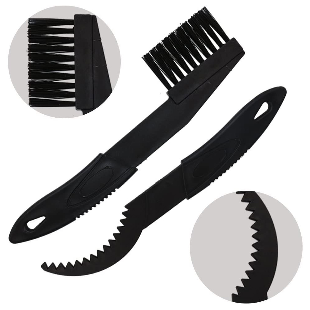 4pcs/Set Plastic Motorcycle Bicycle Chain Clean Brush Gear Grunge Brush MTB Bike Machine Washer Brush Scrubber Cycling Clean Kit