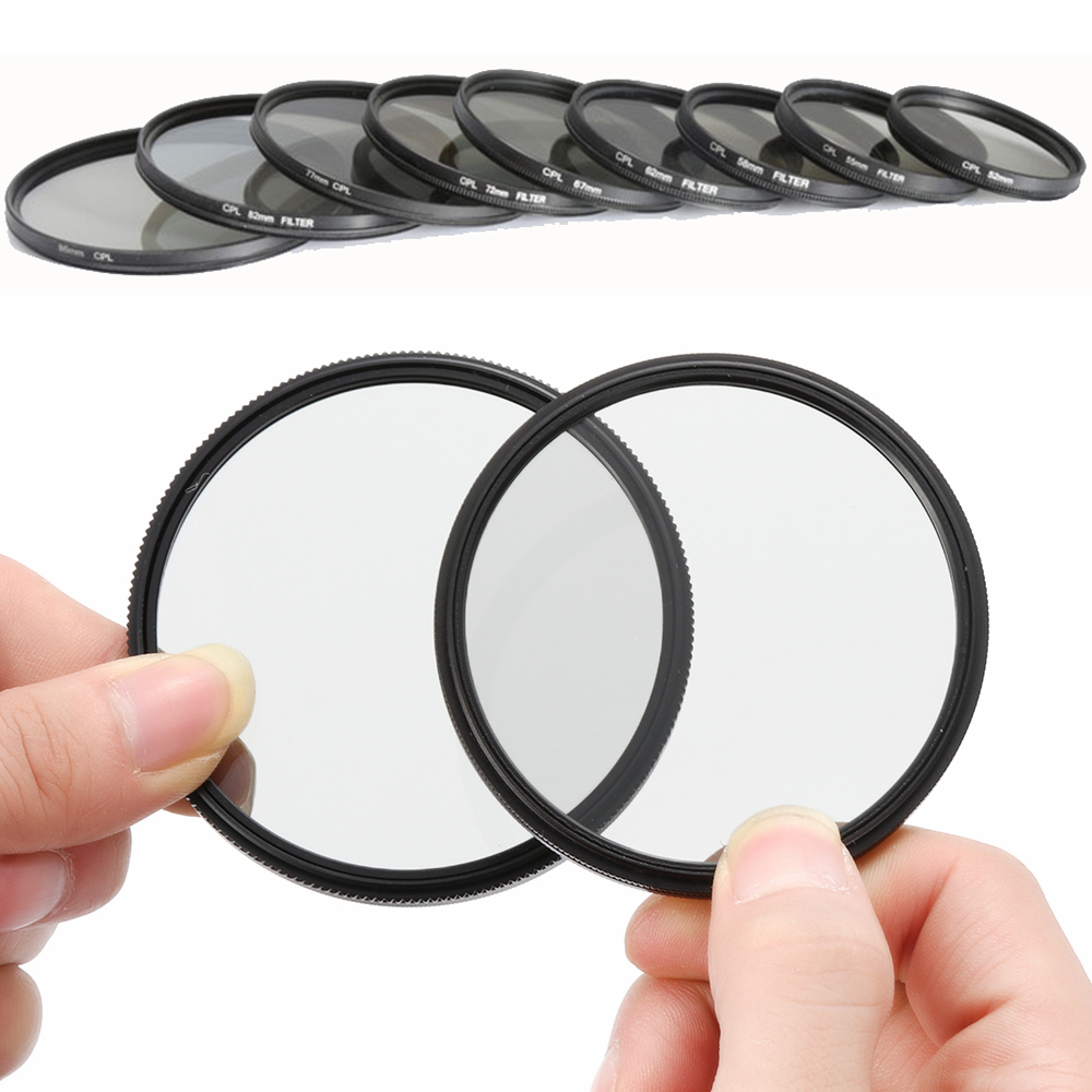 Camera Accessories For Canon Nikon DSLR Camera Lens Polarizing CPL Filter 37/49/52/55/58/62/67/72/77/82mm